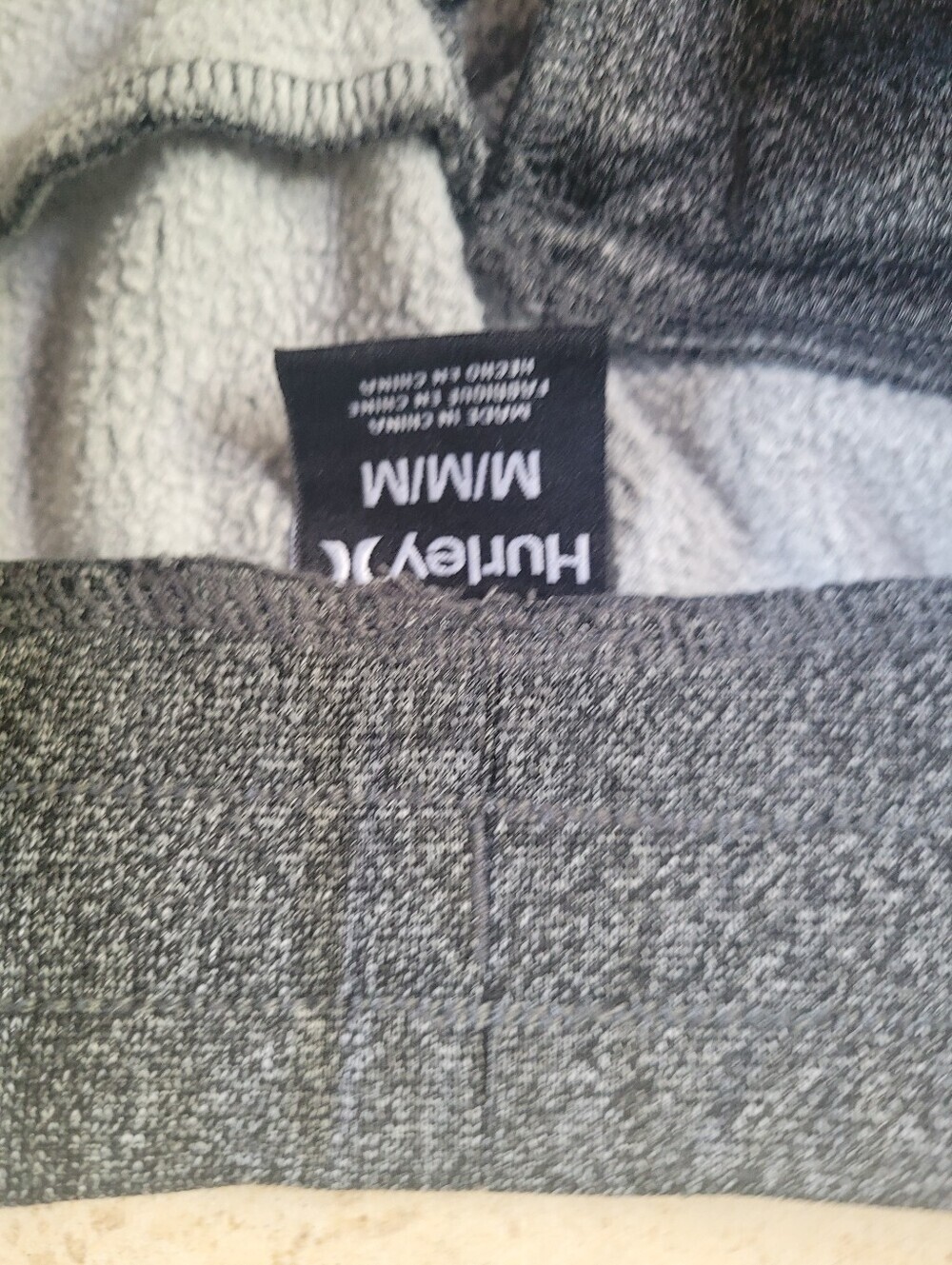 Hurley Men's Heather Gray Athletic Joggers - Picture 3 of 5
